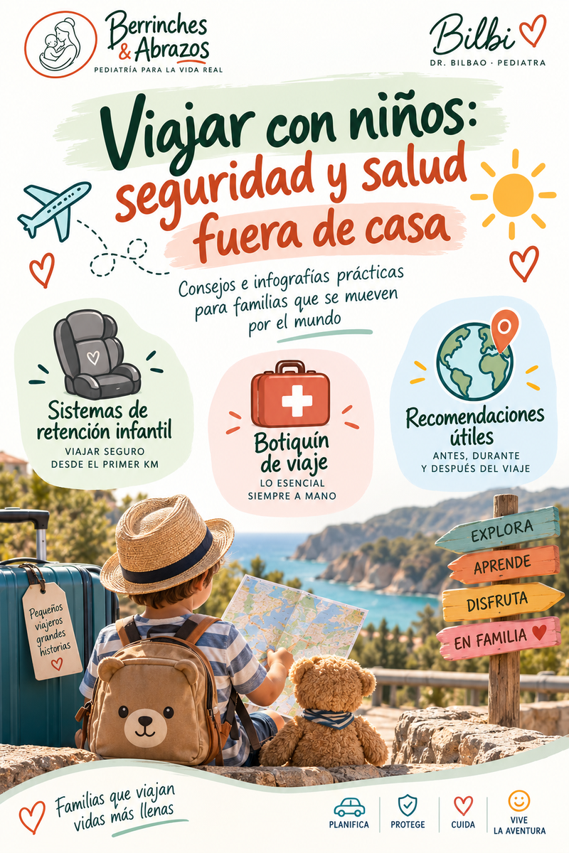 Viajar con niños: seguridad y salud fuera de casa