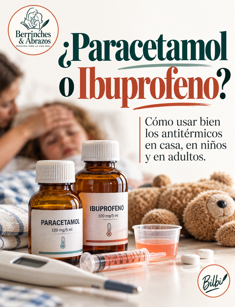 ¿Paracetamol o ibuprofeno? Cómo usar bien los antitérmicos en casa, en niños y en adultos