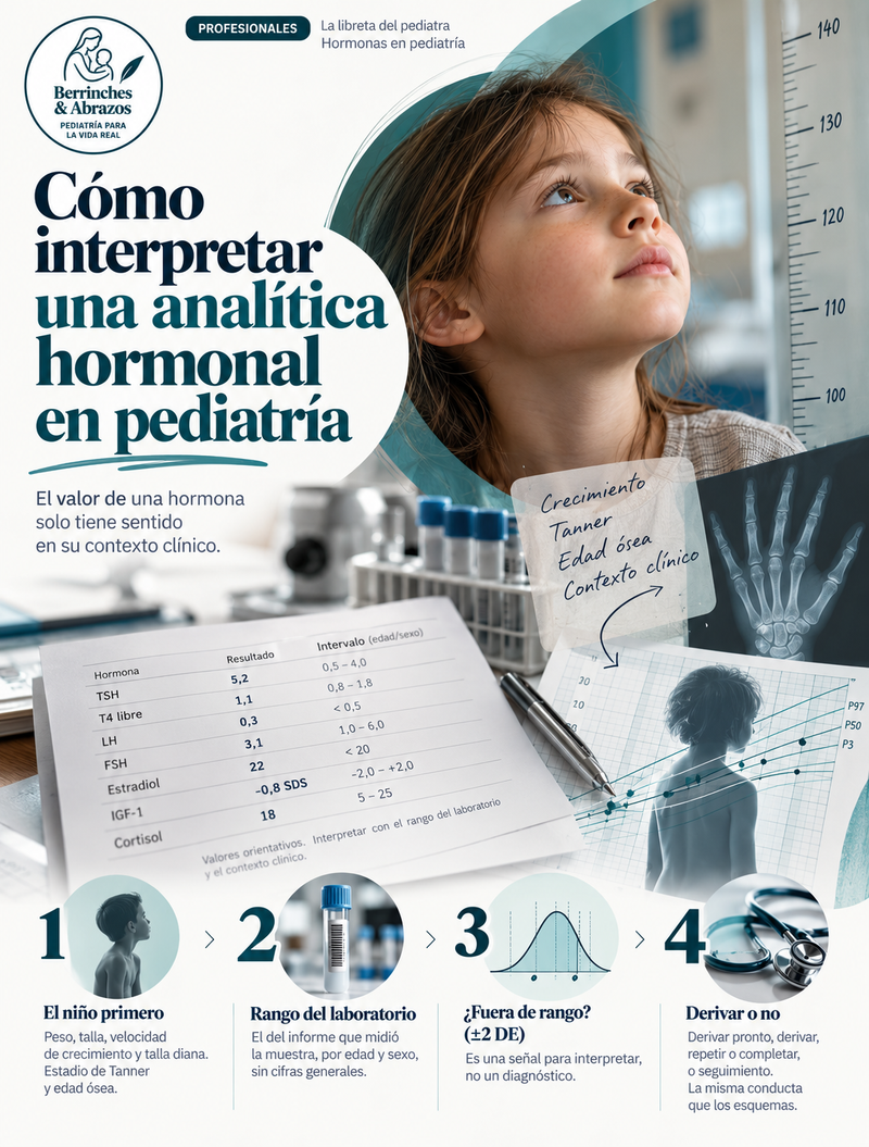 Cómo interpretar una analítica hormonal en pediatría — versión revisada