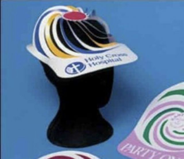 Spiral paper hats Spiral paper hats