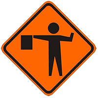 Flagman Ahead