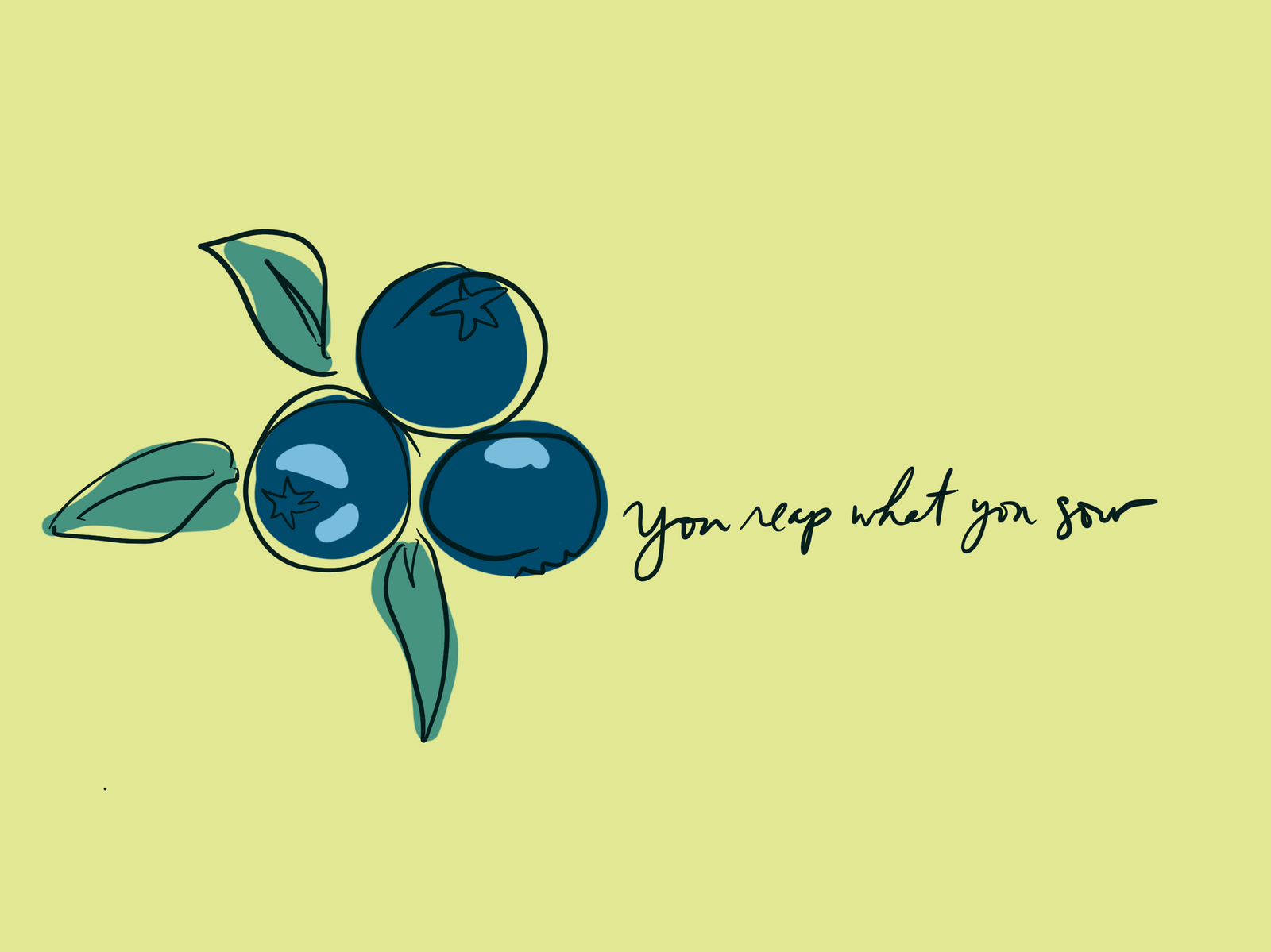 Miss Charlotte's Blueberries or The Parable of the Sower