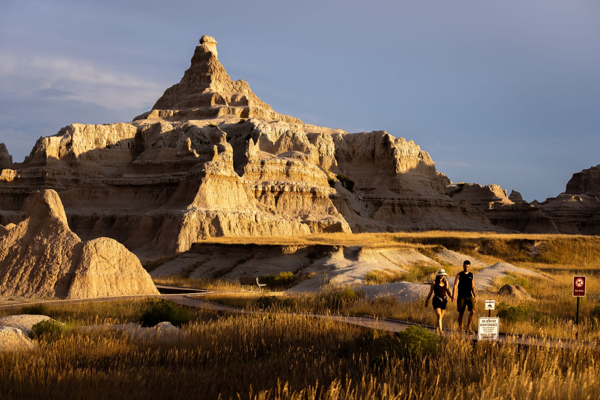 Badlands National Park in South Dakota.