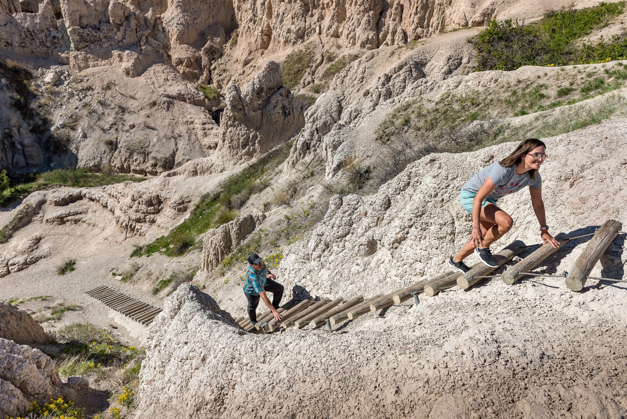 Badlands National Park in South Dakota.