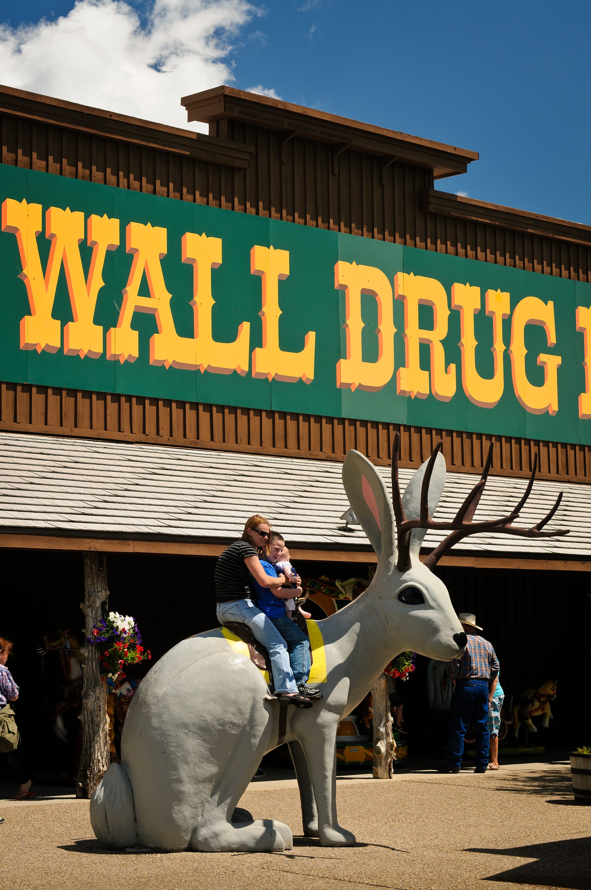 Wall Drug Store near Badlands National Park in South Dakota.