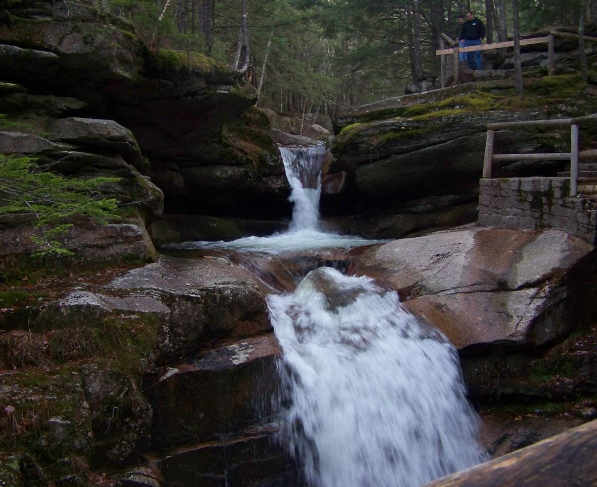 Waterfall near the Kancamagus Highway in New Hampshire.