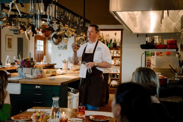 The chef at the Orchard Kitchen in Whidbey Island, Washington.