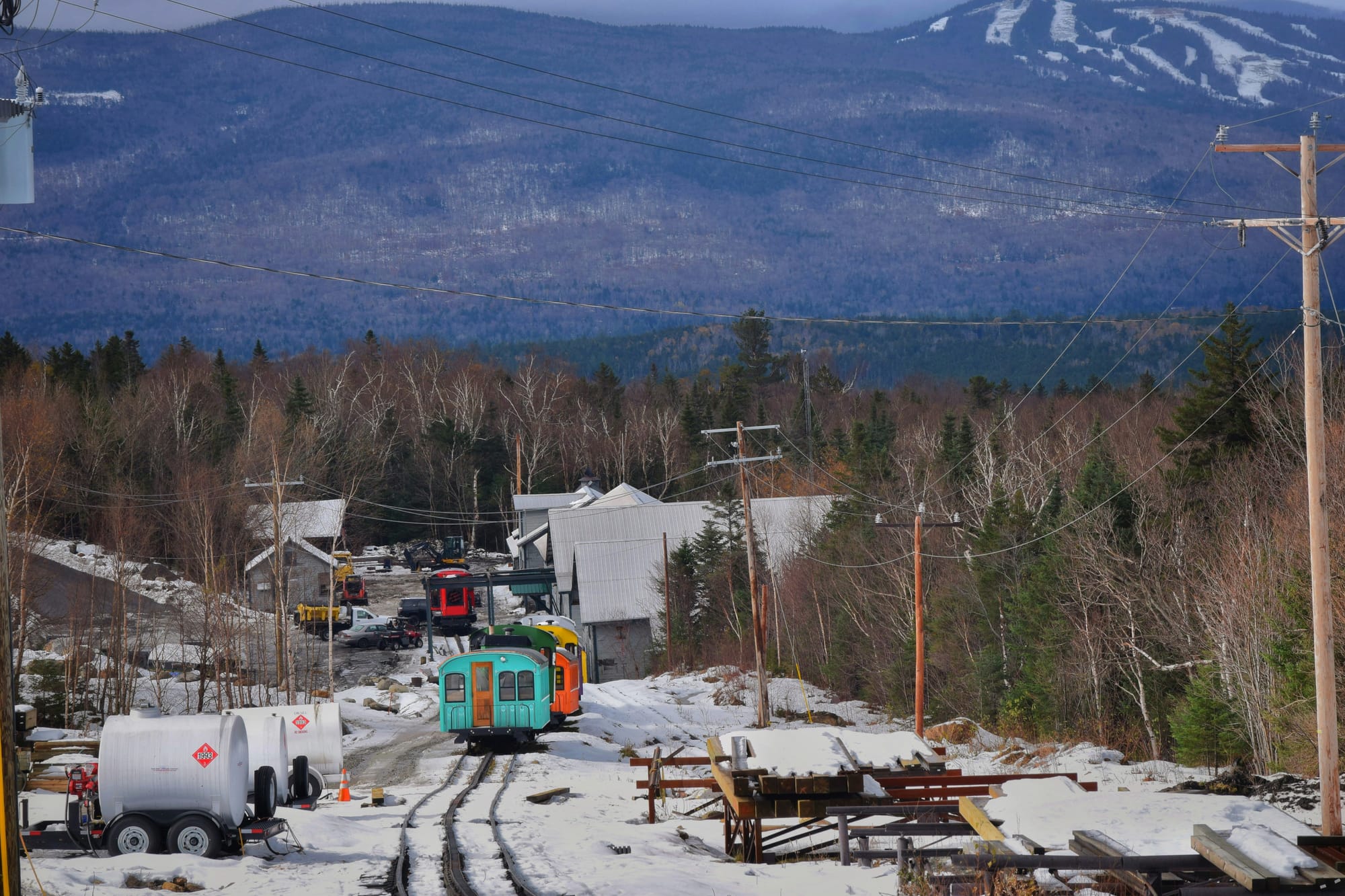 Base station at Mount Washington Cog Railway in New Hampshire.