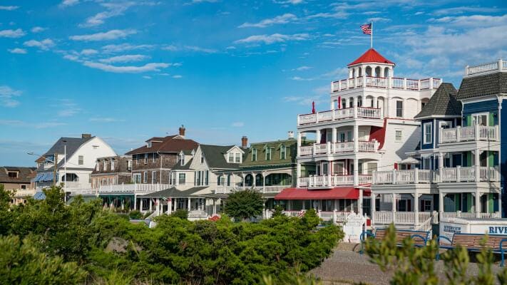 Victorian homes in Cape May, New Jersey.