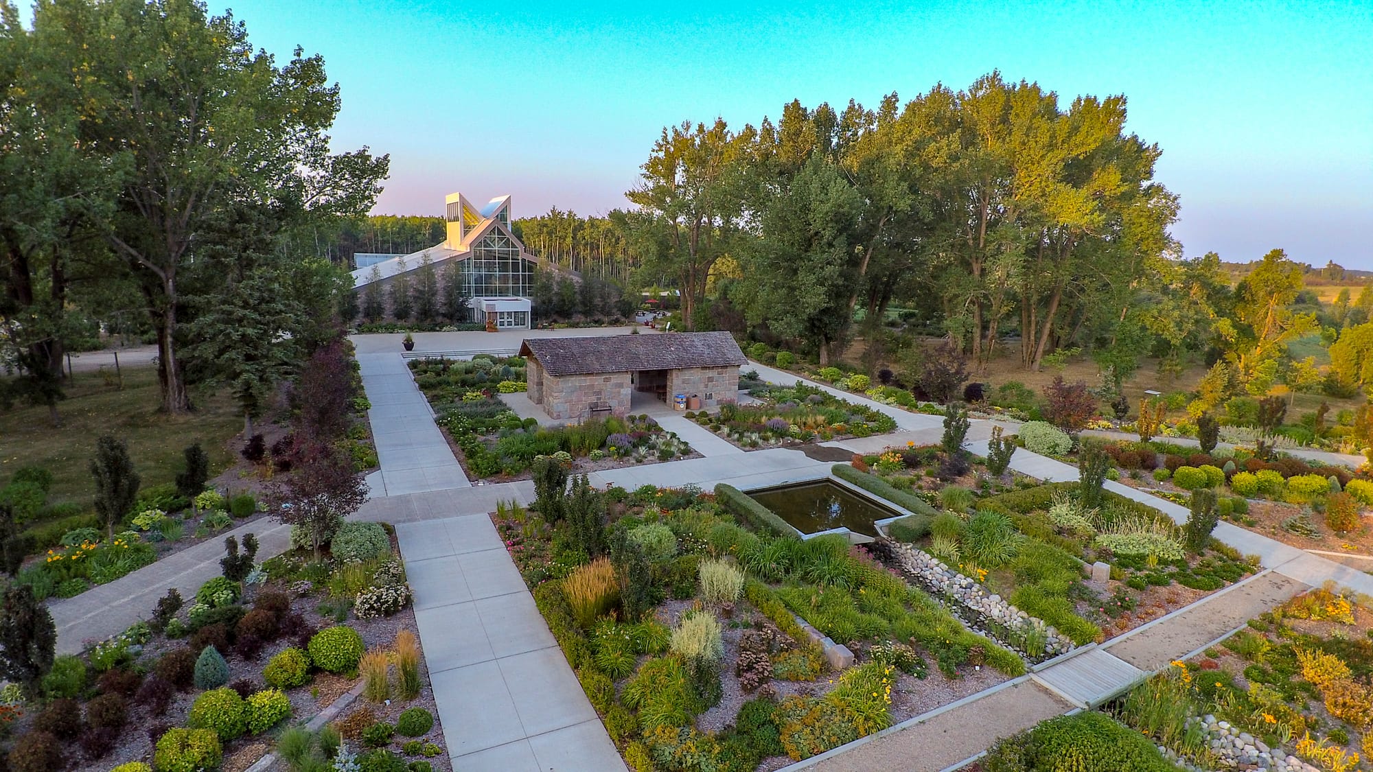 The Conservatory at the International Peace Garden between the United States and Canada.