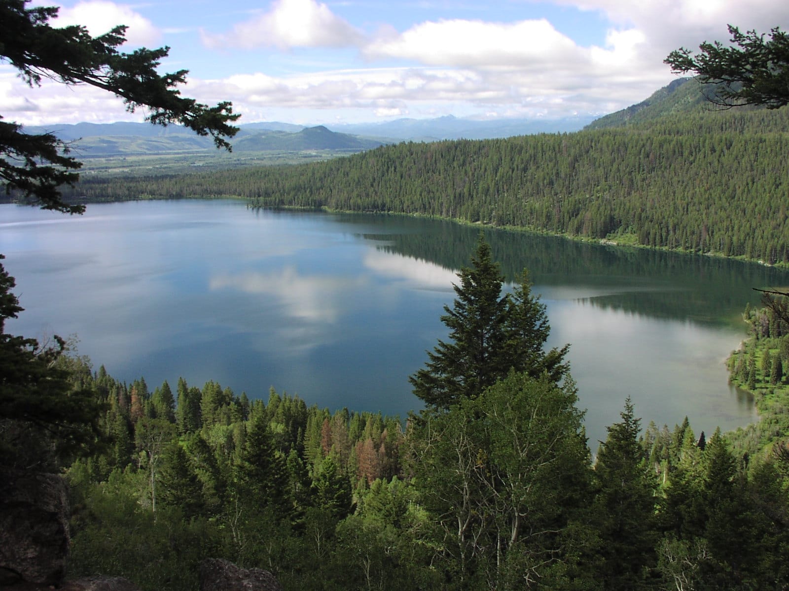 Phelps Lake from Phelps Lake Overlook on the Death Canyon Trail in Grand Teton National Park.