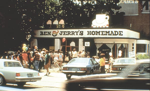 The original Ben & Jerry's ice cream store in Vermont.