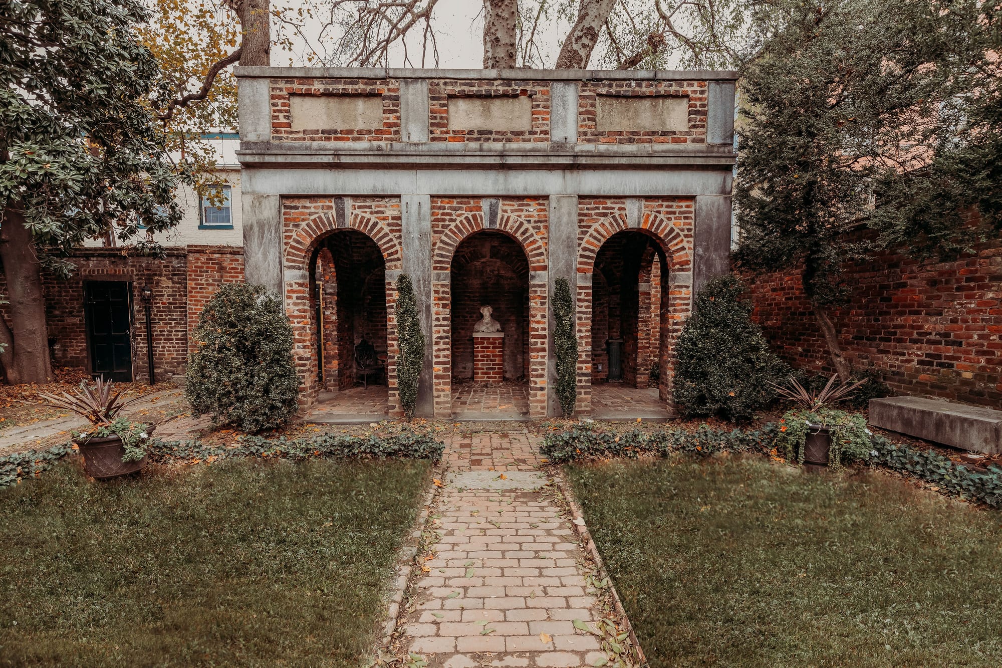 Enchanted Garden at the Poe Museum in Richmond Virginia