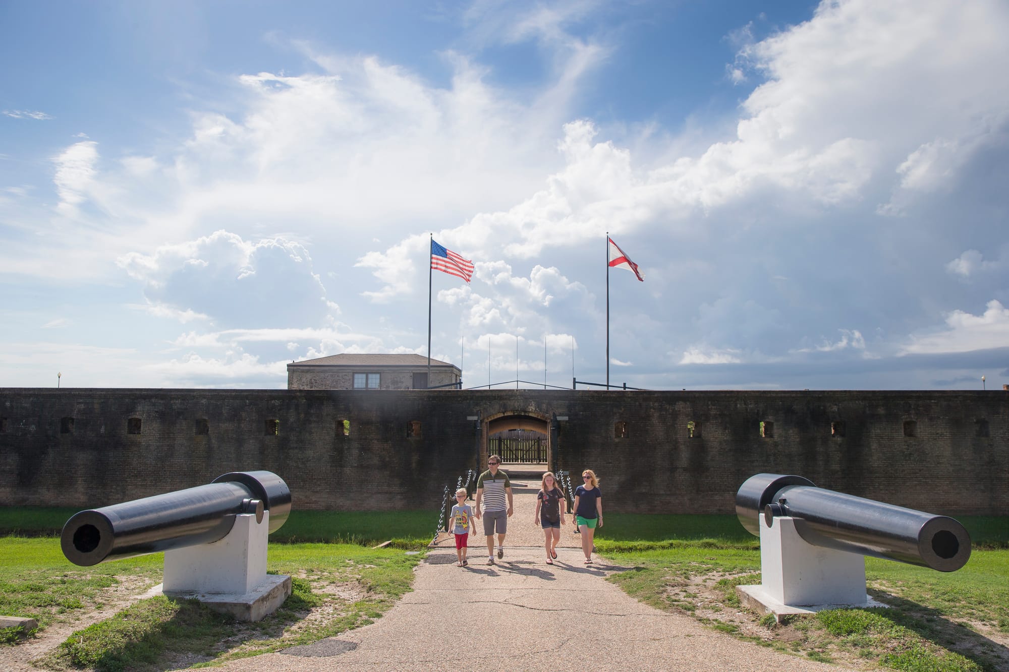 Fort Gaines on Dauphin Island.