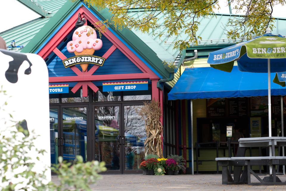 The Ben & Jerry ice cream factory in Waterbury, Vermont.