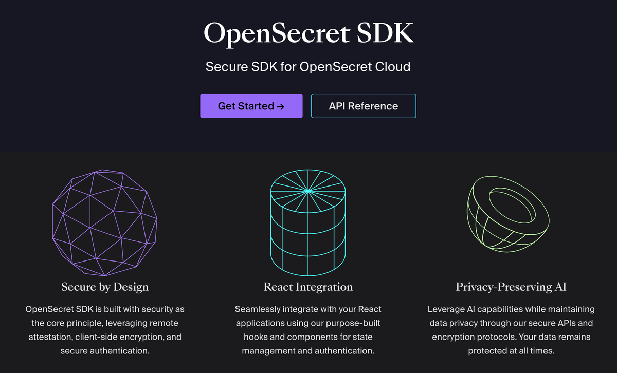 OpenSecret Developer Docs are live — here’s what you’ll find