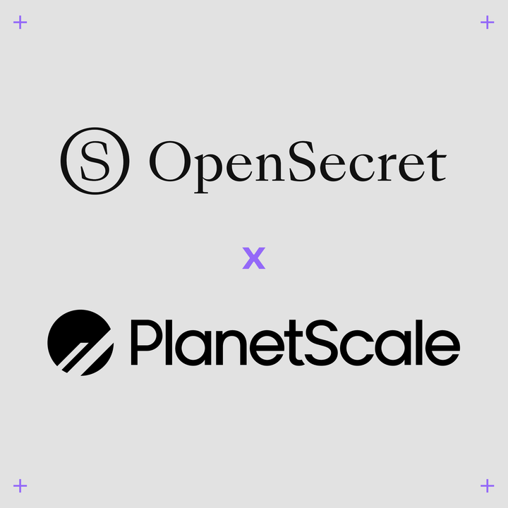 OpenSecret logo and PlanetScale logo