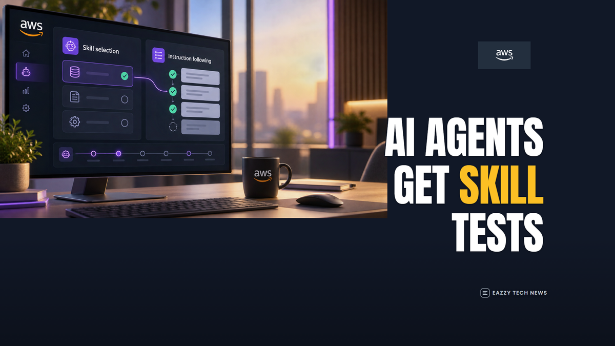 How does AWS want teams to test skill-equipped AI agents?