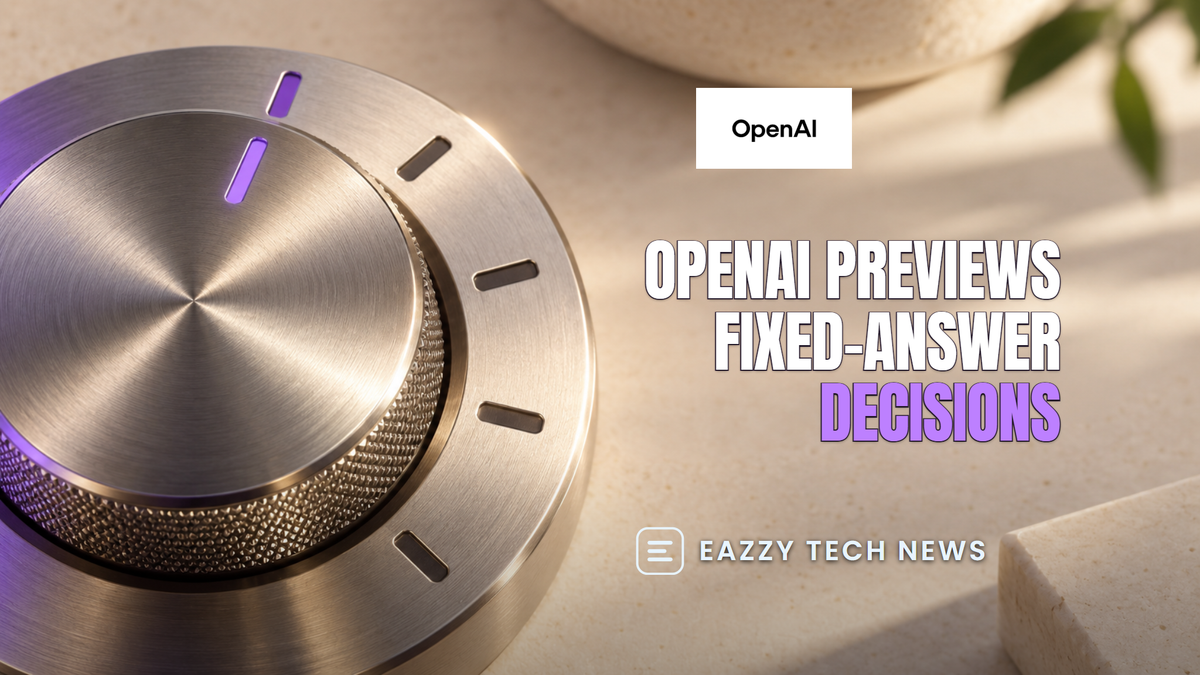 What changes when OpenAI makes an AI choose from fixed answers?