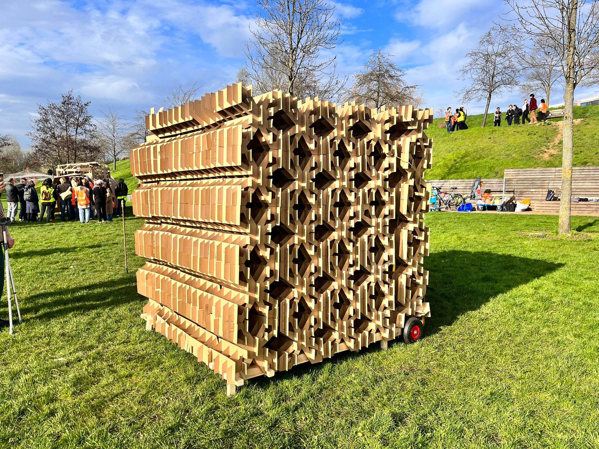 Photograph: structure with door to right side.