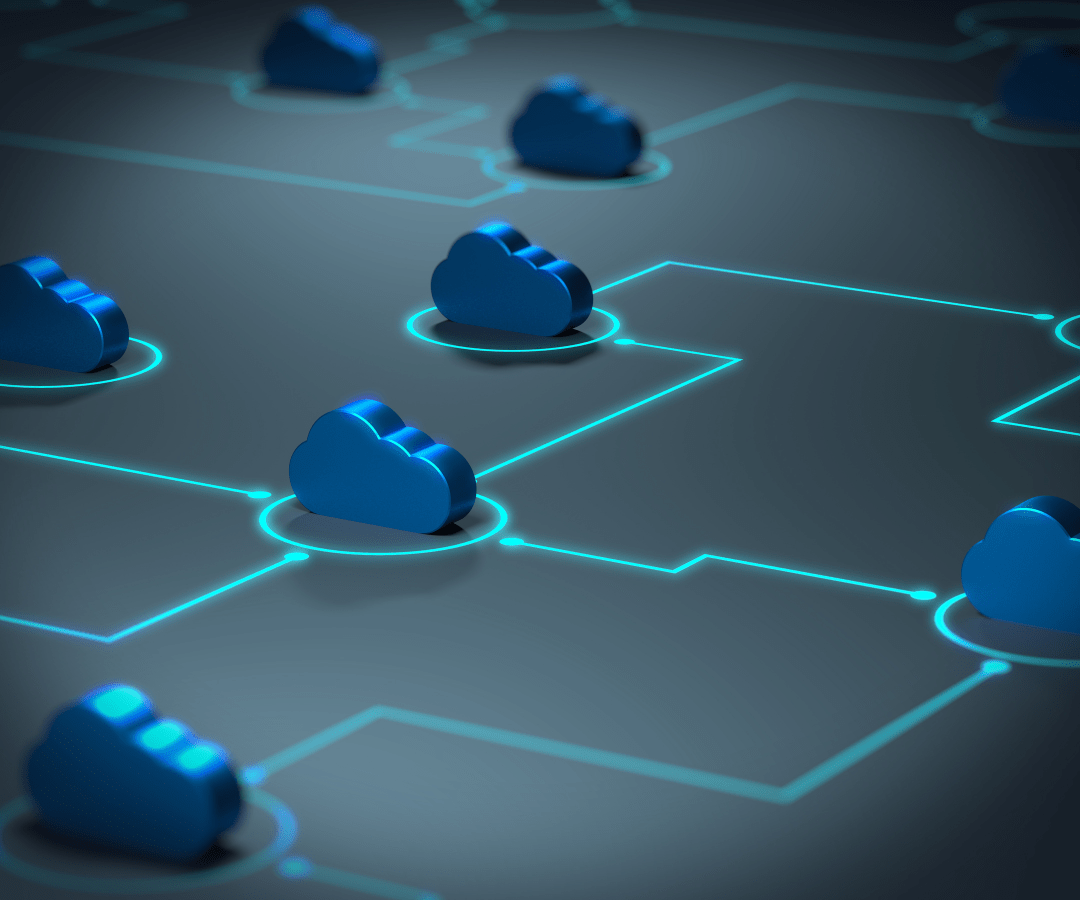 An array of cloud software icons.