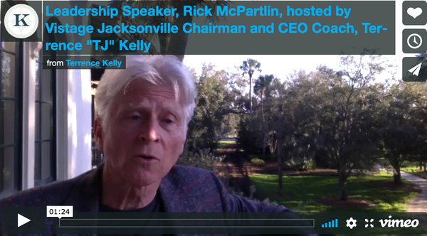 Rick McPartlin visits the Vistage Jacksonville team