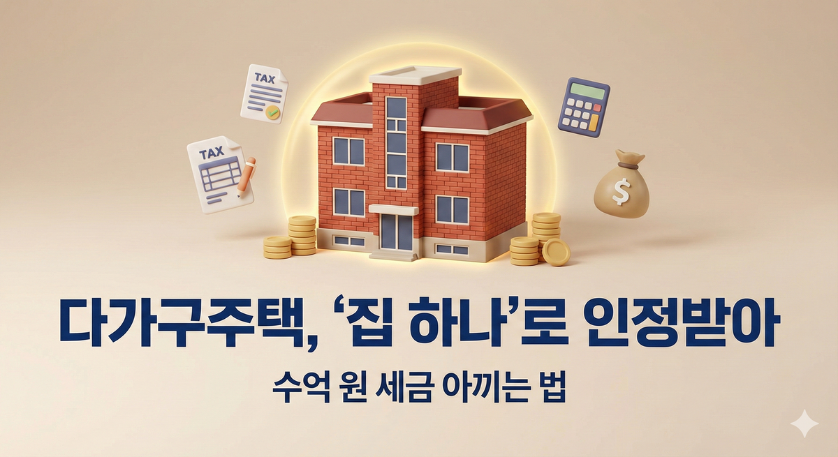 다가구주택 양도소득세 1주택 절세 비과세