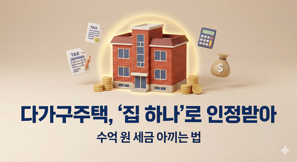 다가구주택 양도소득세 1주택 절세 비과세