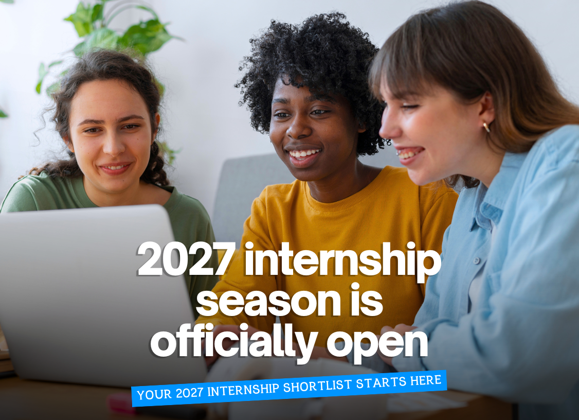 🚨Internship Special: 2027 season is open