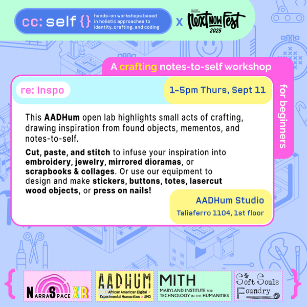 Workshop with us @ Next/ Now!