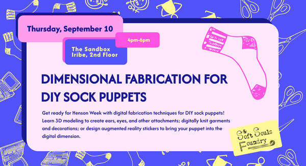 Dimensional Fabrication for DIY Sock Puppets
