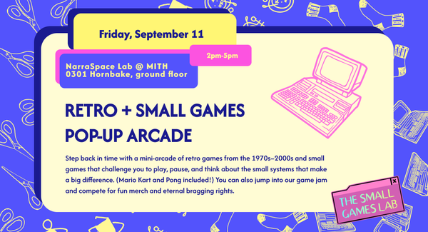 Retro & Small Games Pop-up Arcade at NextNOW Fest