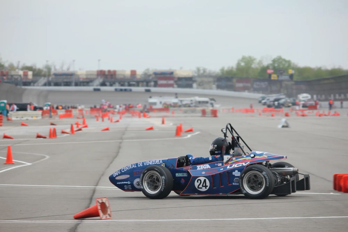 Picture of Formula SSAE Car in a race track