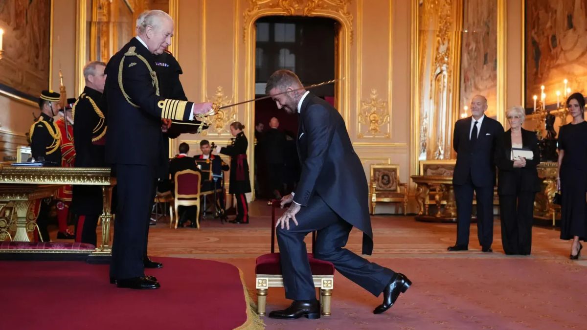 Arise, Sir David: Beckham Receives His Knighthood from King Charles at Windsor Castle