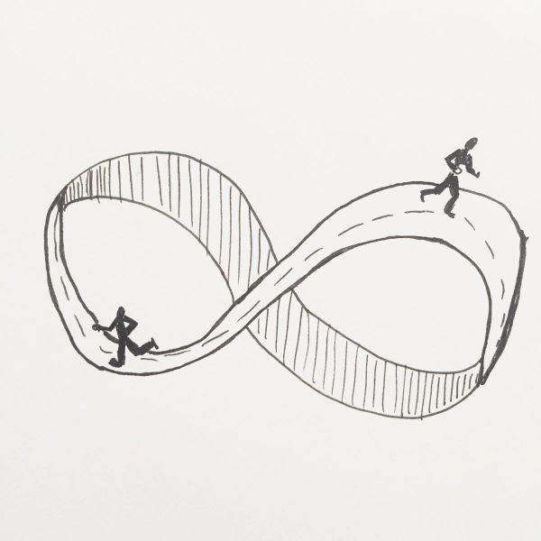 Infinity is a closed loop; everything comes back to you
