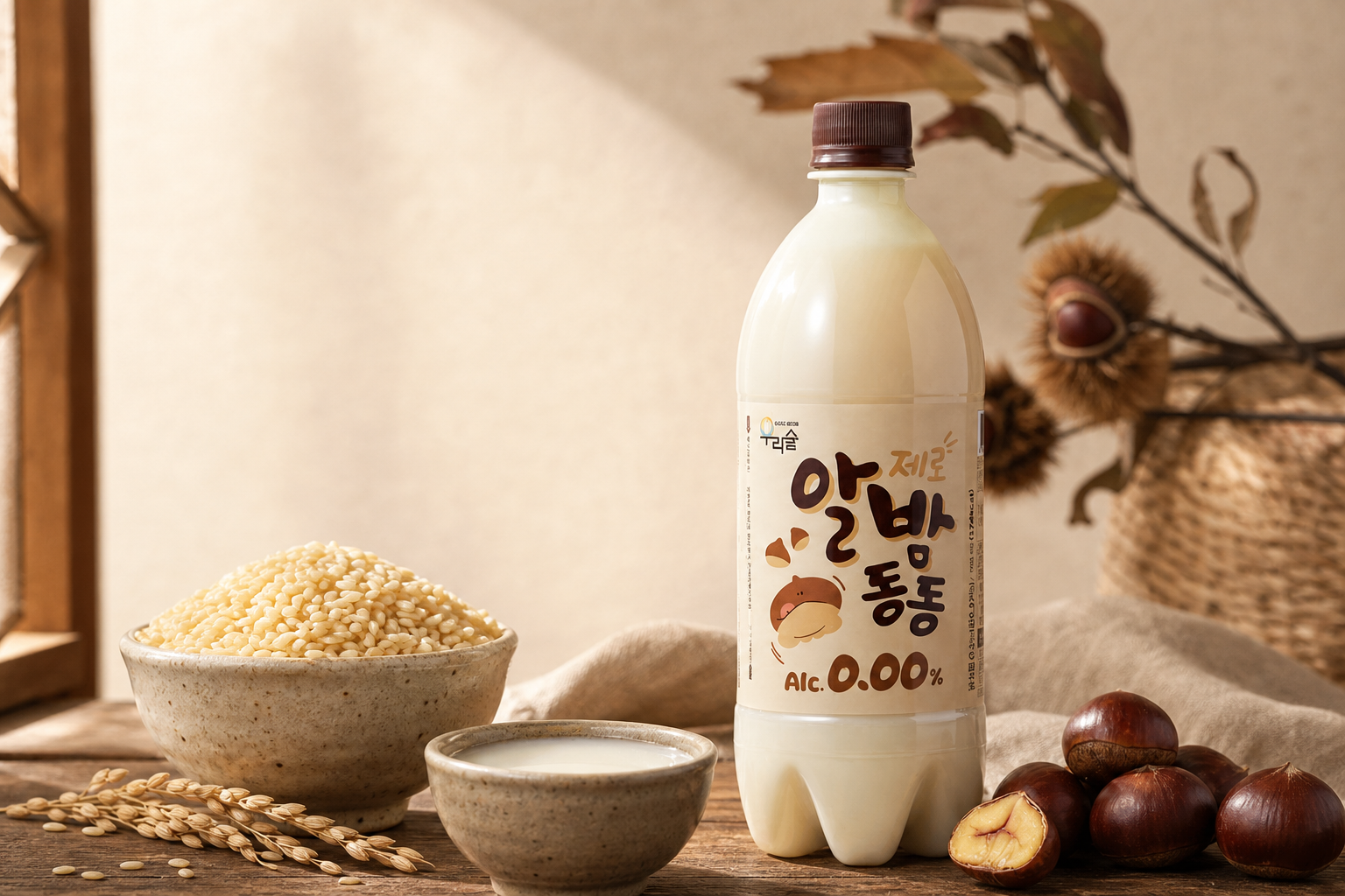 밤과 쌀로 완성한 달콤한 풍미