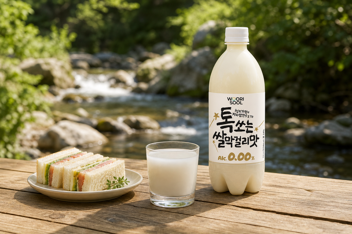 톡쏘는쌀막걸리맛제로를 이루는 청정가평 지하암반수