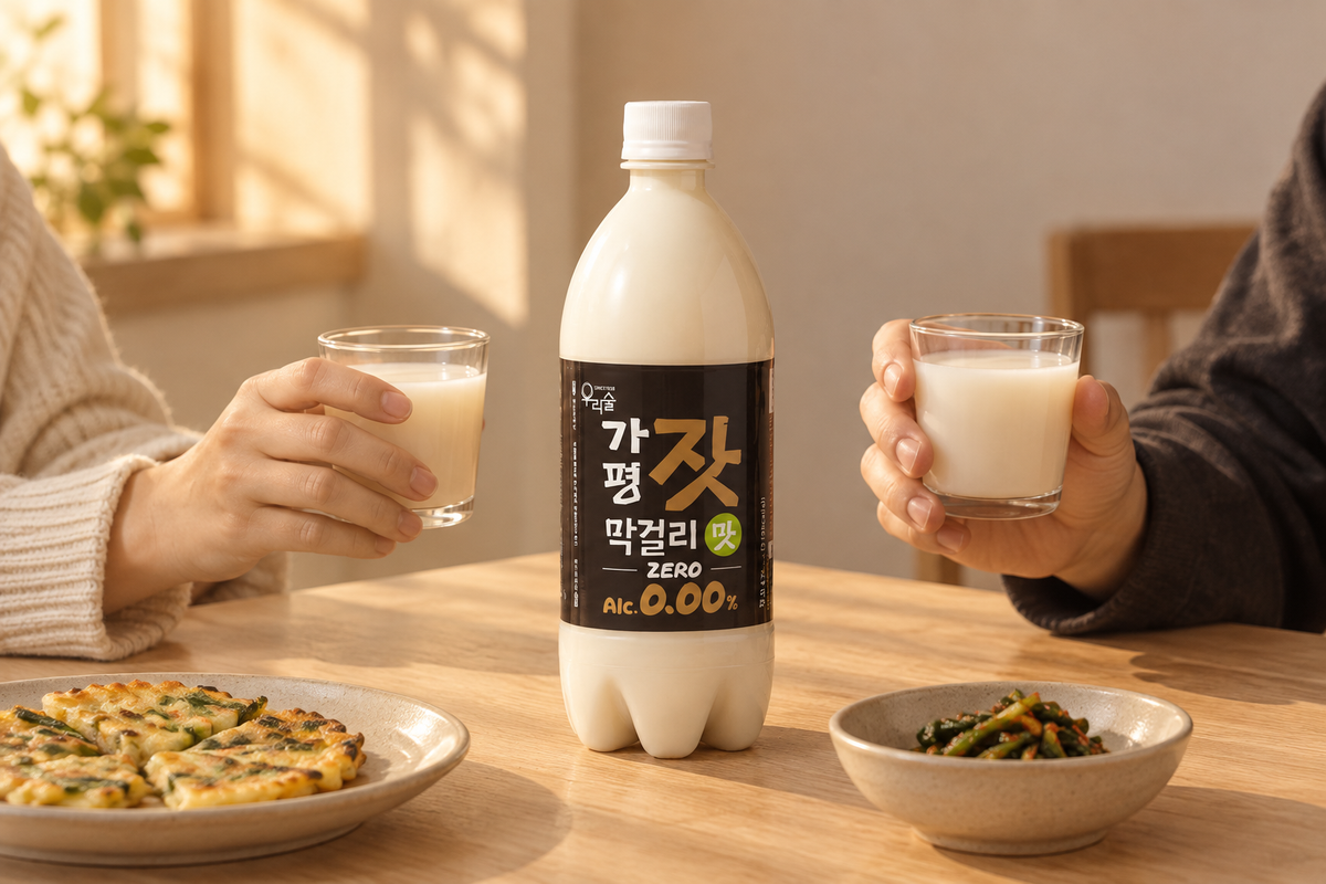 알코올 영점영영퍼센트로 만나는 가평잣막걸리맛제로