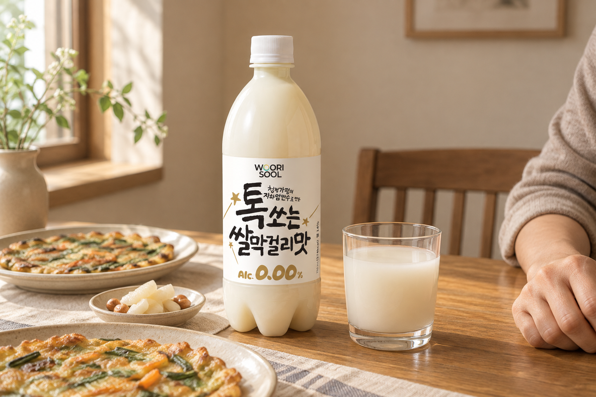 알코올 0.00%로 만나는 톡쏘는쌀막걸리맛제로의 시원한 목 넘김