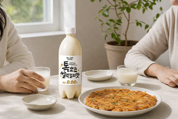 톡쏘는쌀막걸리맛제로 알코올 0.00%로 즐기는 일상 페어링