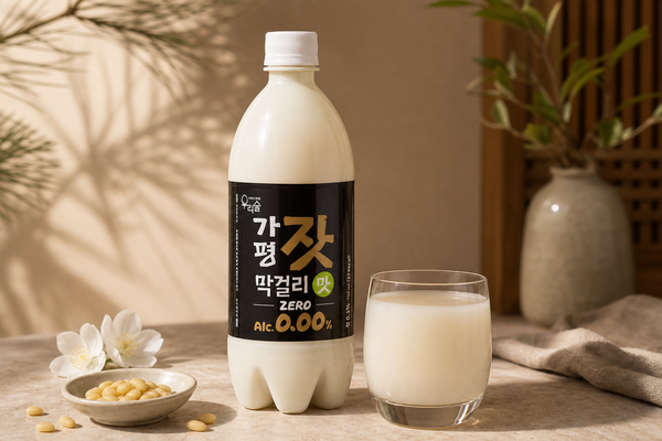 알코올 없이 만나는 가평 잣의 고소함 가평잣막걸리맛제로 0.00%
