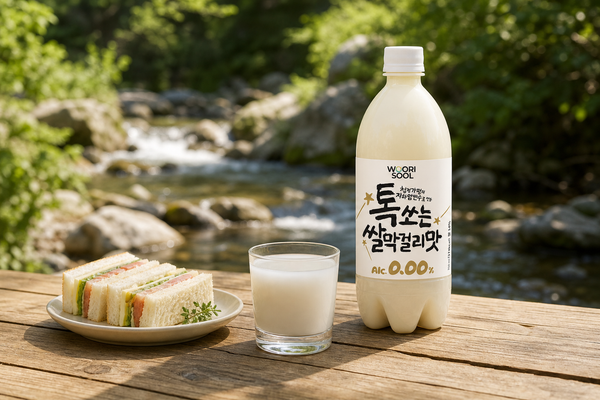 톡쏘는쌀막걸리맛제로를 이루는 청정가평 지하암반수
