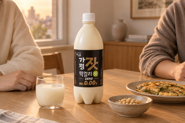 알코올 영점영영 가평잣막걸리맛제로의 고소한 매력