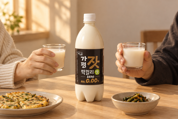 알코올 영점영영퍼센트로 만나는 가평잣막걸리맛제로