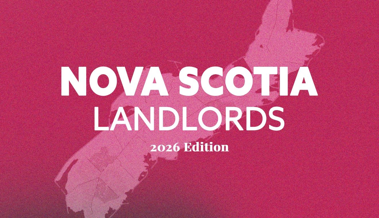 "Nova Scotia Landlords 2026 Edition" on a map of the province