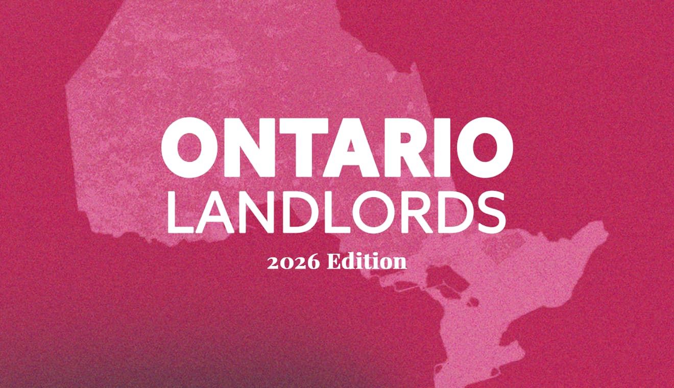 "Ontario Landlords 2026 Edition" on a map of the province
