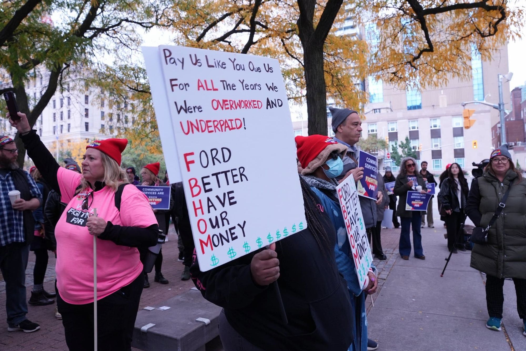 A OPSEU protest 