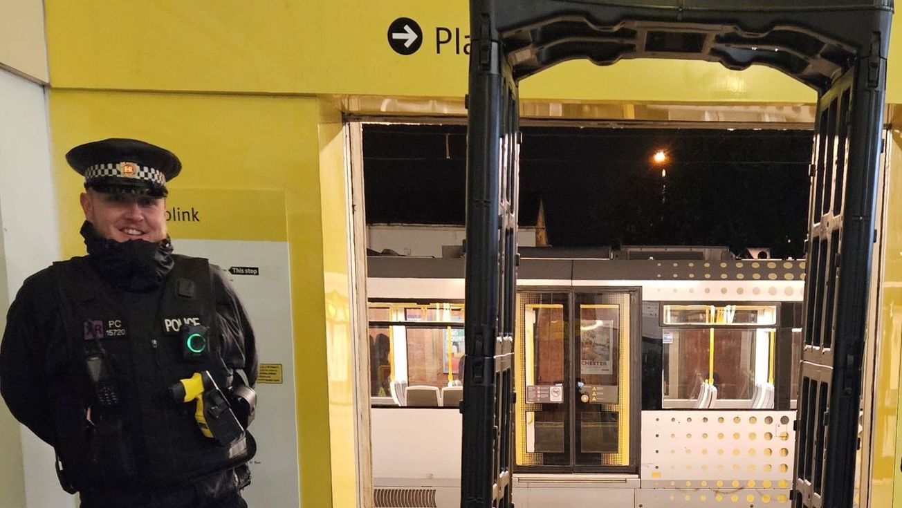 Arrest after teenager found with knuckle duster in Altrincham station