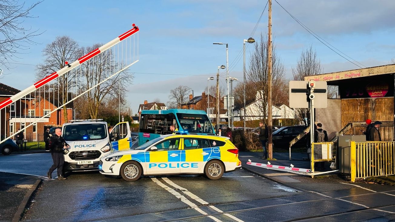 Severe travel disruption after taxi collides with two barriers at Navigation Road junction