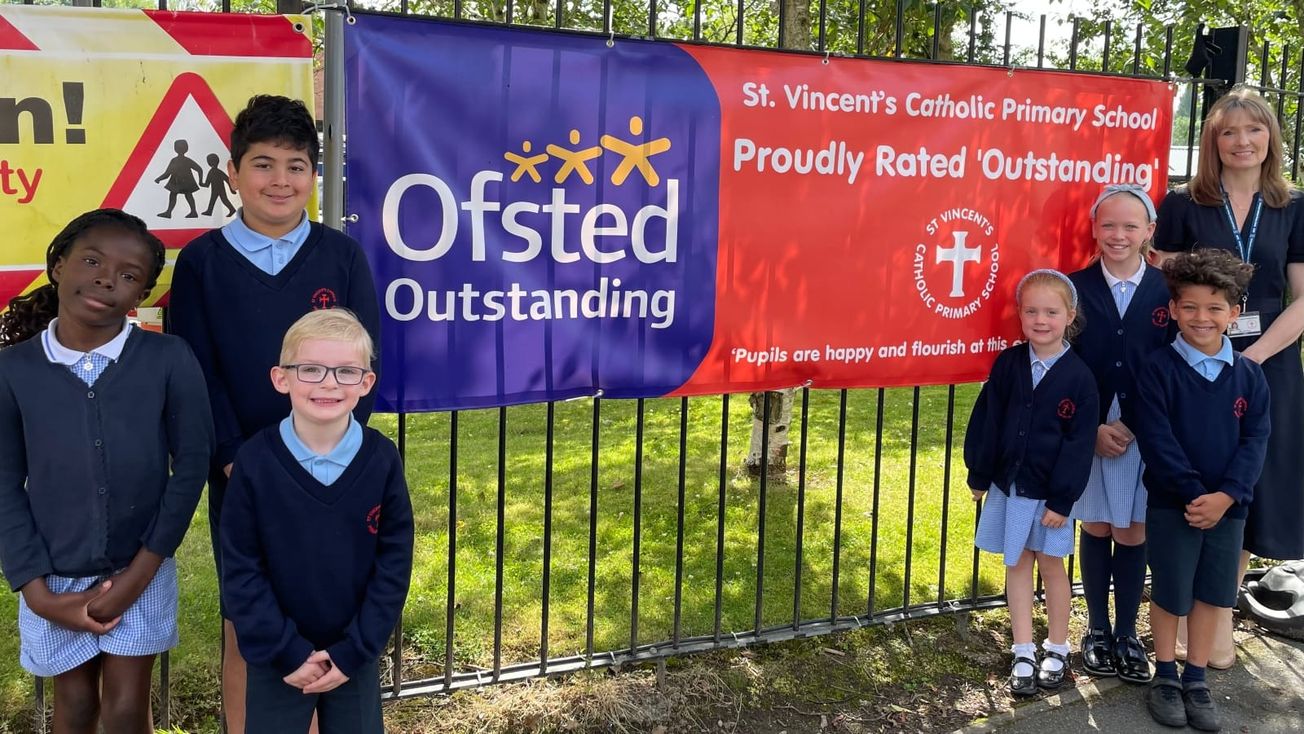 St Vincent's Catholic Primary School receives 'Outstanding' Ofsted report
